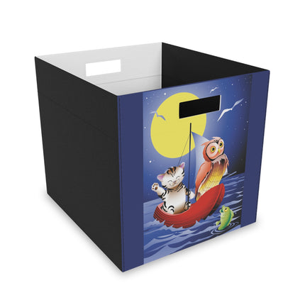 Embarking on a Moonlit Journey Felt Storage Box
