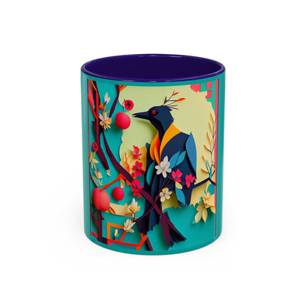 Curious Crow Colorful Mugs (11oz, 15oz)