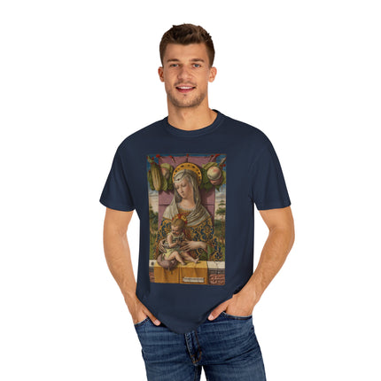 Madonna and Child by Carlo Crivelli Unisex Garment-Dyed T-shirt