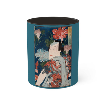 Modern Gallants with Morning Glories by Tsukioka Yoshitoshi Colorful Mugs, 11oz