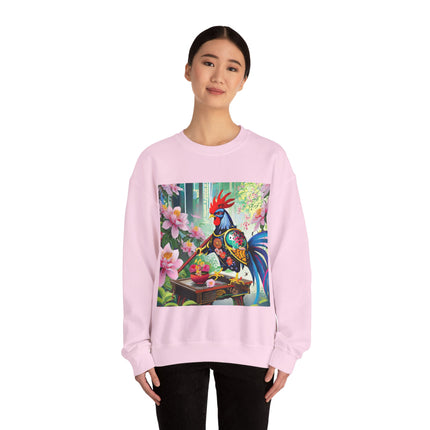 Cyberpunk Rooster Unisex Heavy Blend™ Crewneck Sweatshirt