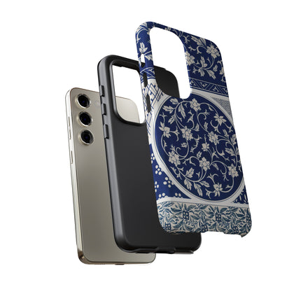 Blue Flower Pattern by Owen Jones Phone Cases