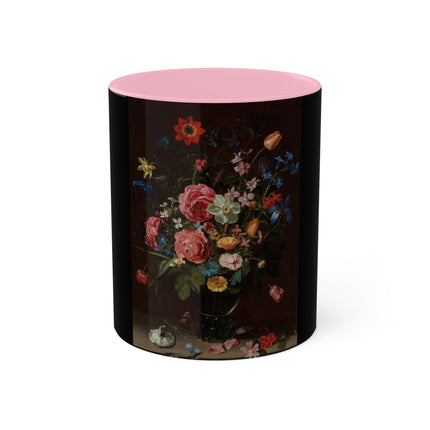 A Bouquet of Flowers by Clara Peeters Colorful Mugs, 11oz