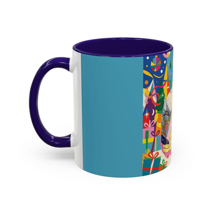 🎀✨ The Christmas Court Of Joy Colorful Mug – Art Deco Holiday Fantasy