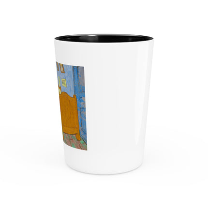 The Bedroom by Vincent Van Gogh Ceramic Shot Glass