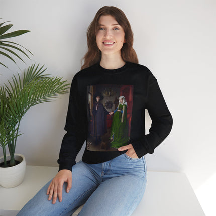 Arnolfini Portrait by Jan Van Eyck Heavy Blend™ Crewneck Sweatshirt