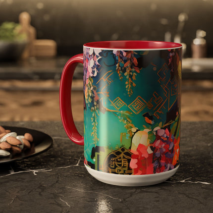 Golden Wisteria Symphony Colorful Mugs (11oz, 15oz)