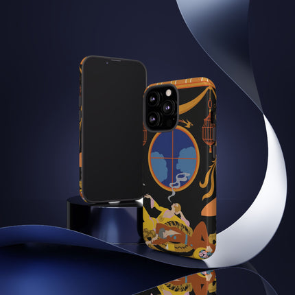 Art Deco Lounge Phone Case – Opulent Smoke & Timeless Glamour