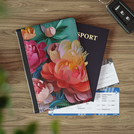 Peonies in Full Bloom Passport Cover