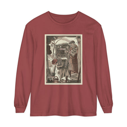 Bric-A-Brac by Fernand Siméon Garment-dyed Long Sleeve T-Shirt
