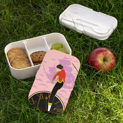 Woman Waiting for her Beloved at 1:59 Bento Lunch Box