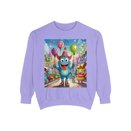 Monster Parade Madness Unisex Garment-Dyed Sweatshirt