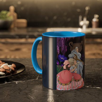 The Moonlit Garden Serenade Colorful Mugs – Art Deco Musical Elegance