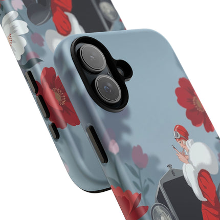 🚗🌺 The Lady Of The Grand Touring Car Phone Case – Art Deco Motoring Elegance