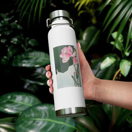 Blooming Lotus Flowers by Ohara Koson Vacuum Insulated Bottle, 22oz