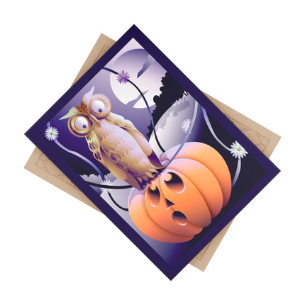 The Startled Pumpkin Ceramic Tile