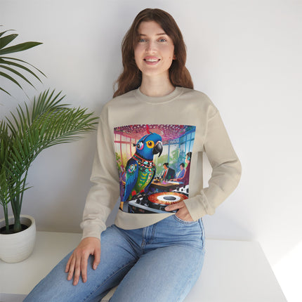 Parrot DJ Unisex Heavy Blend™ Crewneck Sweatshirt