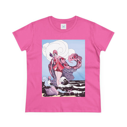 Goddess of the Swirling Sea Midweight Cotton Tee