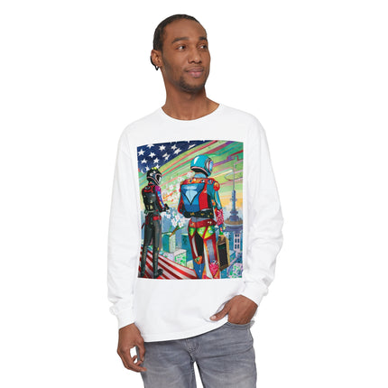 NSA Cyber Punk Computer Hacking Team Long Sleeve T-Shirt