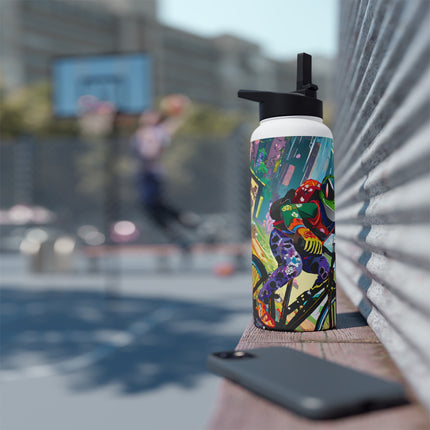 Cyberpunk Frog Stainless Steel Water Bottle