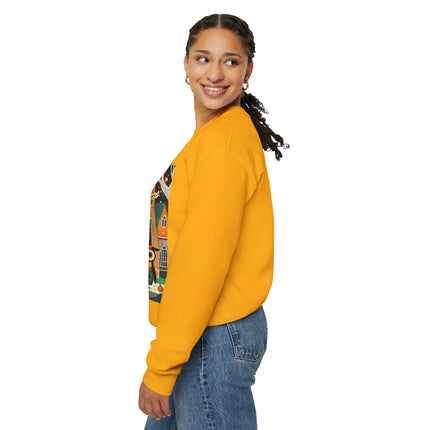 Night of the Trick-or-Treating Owlets Unisex Heavy Blend™ Crewneck Sweatshirt