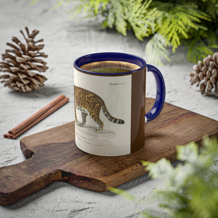 Jaguar by Charles Dessalines D' Orbigny Colorful Mugs, 11oz