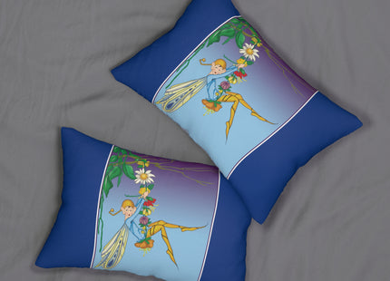 A Fairy's Delight Spun Polyester Lumbar Pillow