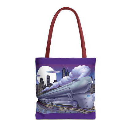 The Art Deco Bullet Train Tote Bag (AOP)