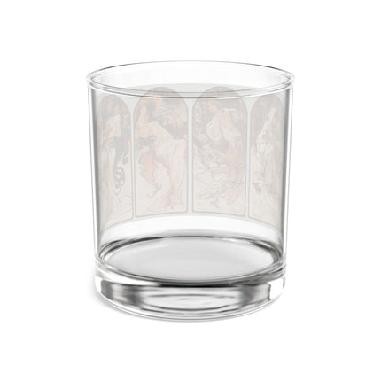 The Seasons by Alphonse Maria Mucha Rocks Glass, 10oz