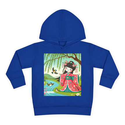 Sparrow Dance Geisha Fairy Toddler Pullover Fleece Hoodie