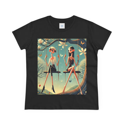 Whispers on the Spring Swing Cotton Tee