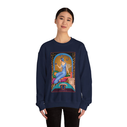 September & Sapphire (from the Gem Series) by Sofia Chiostri Heavy Blend™ Crewneck Sweatshirt