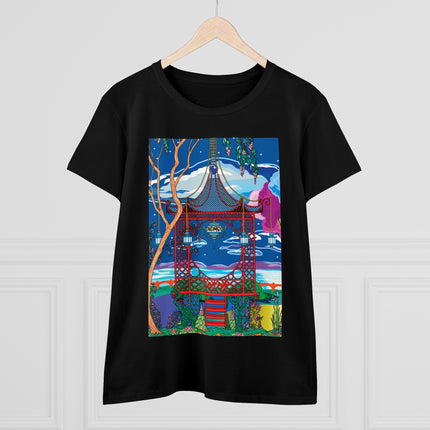 Serene Splendor Women's Midweight Cotton Tee