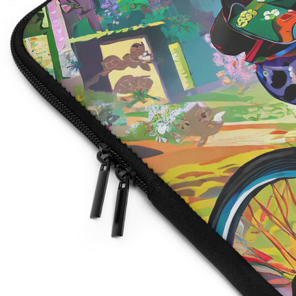 Cyberpunk Frog Laptop Sleeve