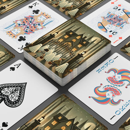 Ghostly Welcome – A Halloween Night Playing Cards