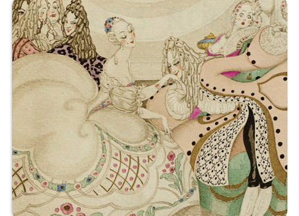 Sur talons rouges (On Red Heels) pl 01 by Gerda Wegener Mouse Pad, Round and Rectangle