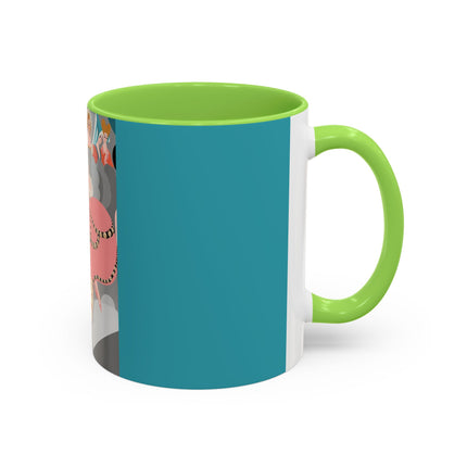 Celestial Masquerade Colorful Mugs – Theatrical Elegance & Floating Whimsy