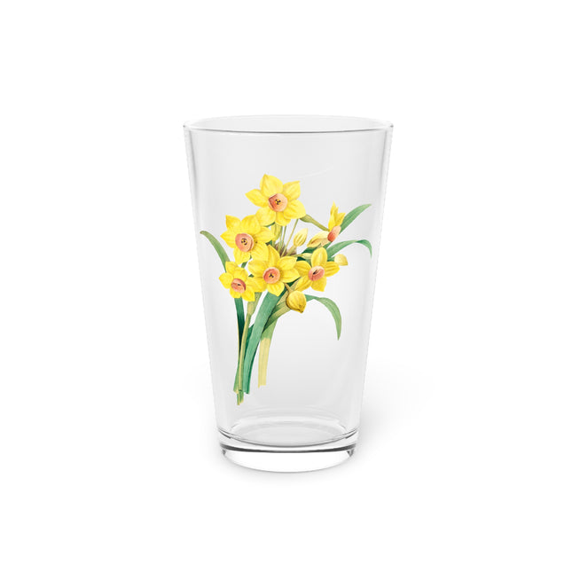 Chinese Sacred Lily Botanical Illustration by Pierre-Joseph Redouté Glass, 16oz