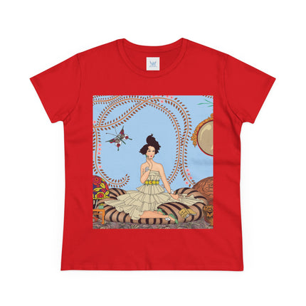 Minuit … ou l’appartement à la mode by George Barbier Women's Midweight Cotton Tee