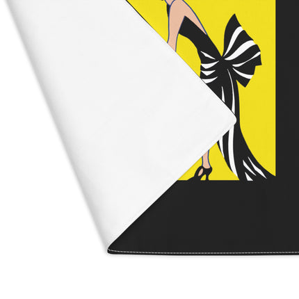 A Moment of Elegance: A Passionate Embrace Amidst Golden Splendor Placemat, 1pc