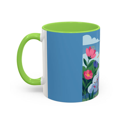Garden Of New Beginnings Colorful Mugs – Art Deco Floral Elegance