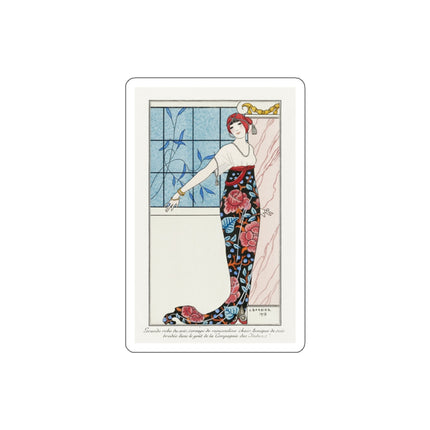Grande robe du soir by George Barbier Die-Cut Stickers (5 Sizes)