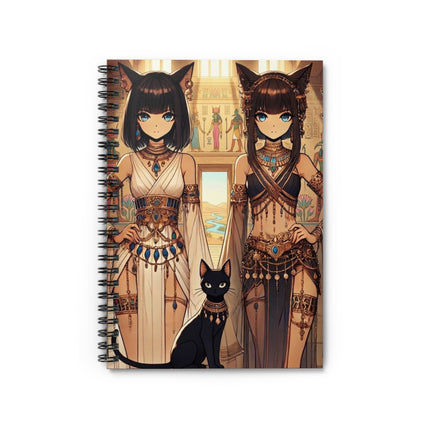 The Egyptian Priestess Cats Spiral Notebook – Ruled Line