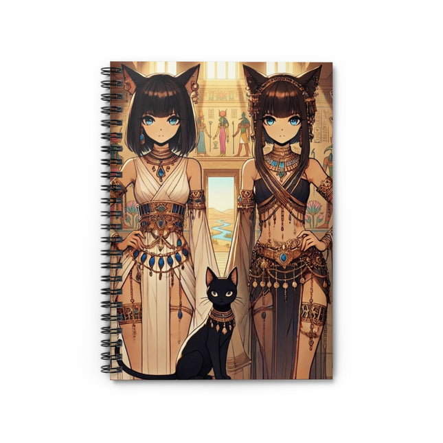 The Egyptian Priestess Cats Spiral Notebook – Ruled Line