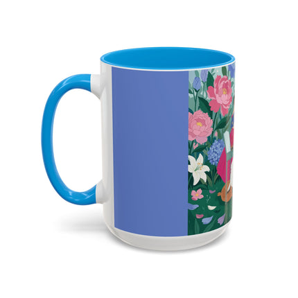 The Ladies Of The Blossoming Vanity Colorful Mugs – Art Deco Floral Elegance