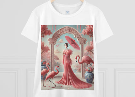 Petals, Porcelain, and Flamingos Cotton Tee