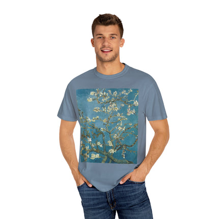 Almond Blossom by Vincent van Gogh Unisex Garment-Dyed T-shirt