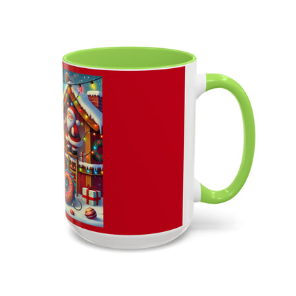Playful Dragon's Christmas Colorful Mugs (11oz, 15oz)