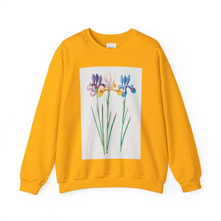Blue Iris by Anselmus Boëtius de Boodt Heavy Blend™ Crewneck Sweatshirt