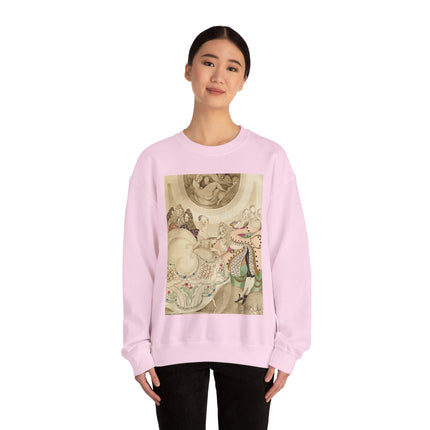 Sur talons rouges (On Red Heels) pl 01 by Gerda Wegener Heavy Blend™ Crewneck Sweatshirt
